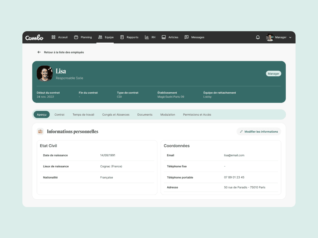 How to enhance navigation and ease employee details access