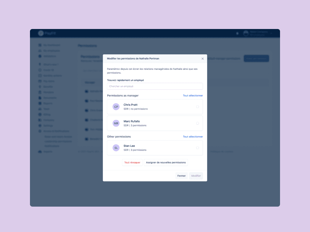 Improved permission system